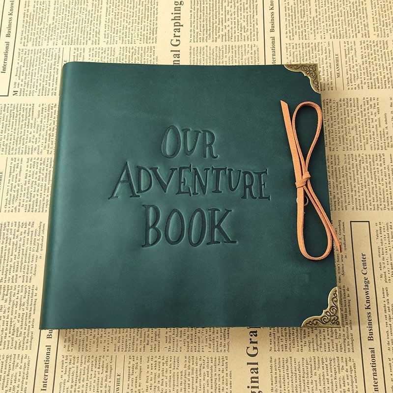 Personalized Genuine Leather Photo Album Our Adventure Book Valentine's Day Anniversary Gift For Couple
