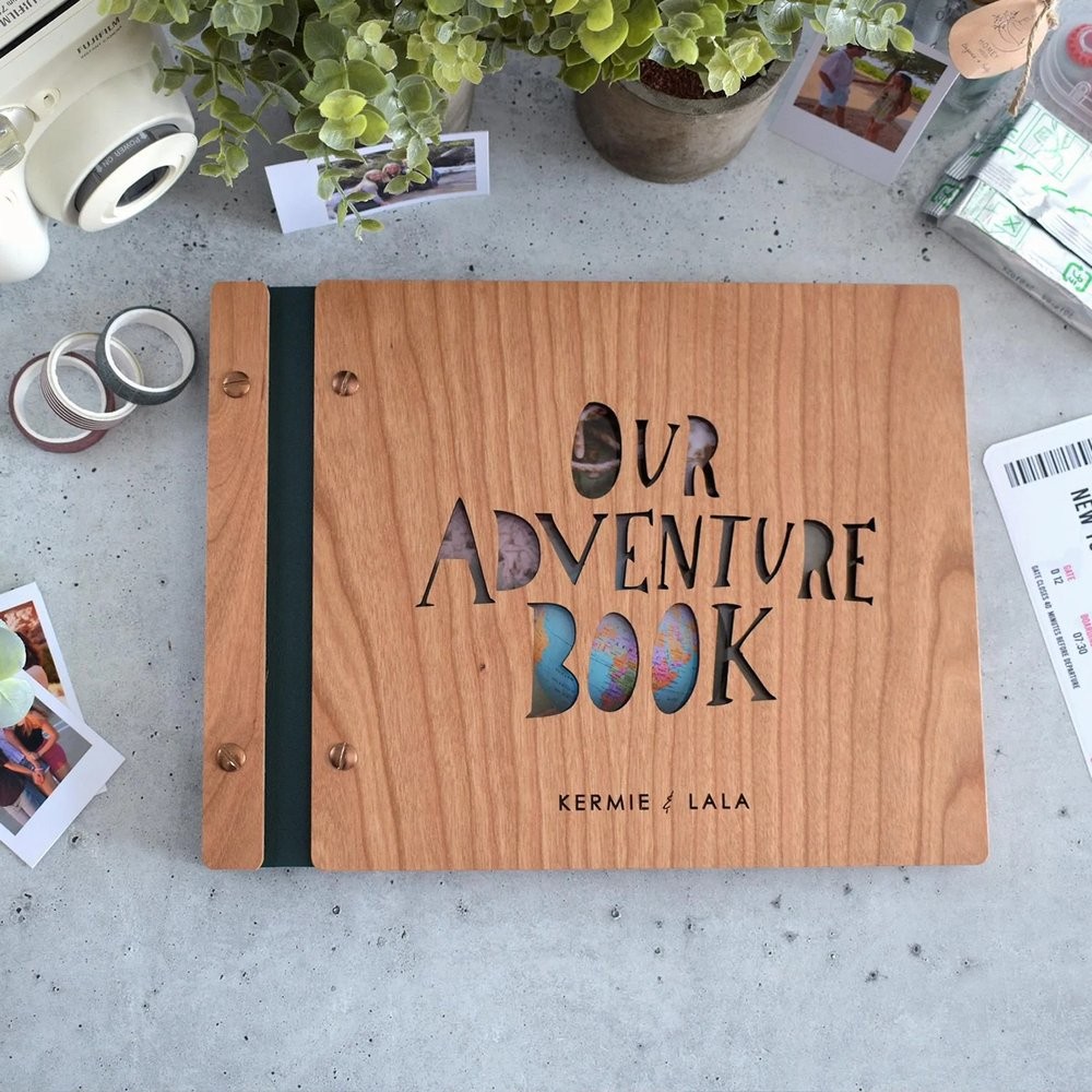 Personalized Our Adventure Book Scrapbook Couples Travel Album Anniversary Gift Valentine's Gift Christmas Gift