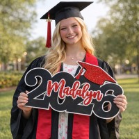 Custom Graduation Name Sign Her/Him Grad Party Decorations