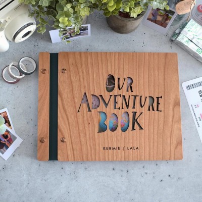 Personalized Our Adventure Book Scrapbook Couples Travel Album Anniversary Gift Valentine's Gift Christmas Gift