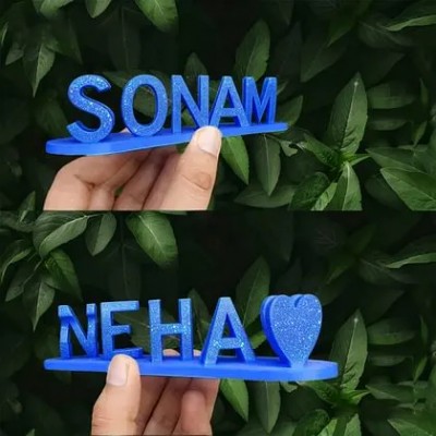 Glitter Double Name Fantasy Love 3D Printed Sweet Gift
