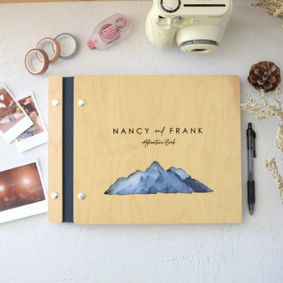 Personalized Our Adventure Book Scrapbook Couples Travel Album Anniversary Gift Valentine's Gift Christmas Gift